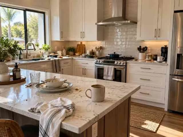 Kitchen before cleaning